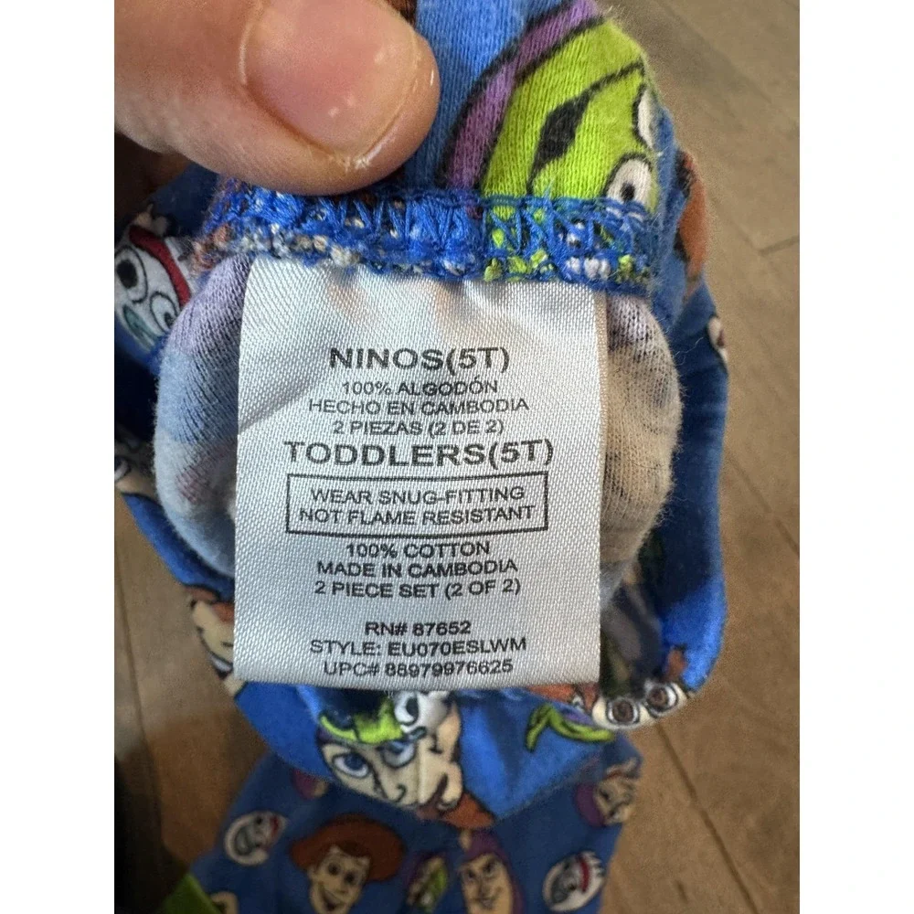 Disney Toy Story Pajama Pants Boys 5T Blue Cotton Woody‎ Buzz Alien Forky PJs